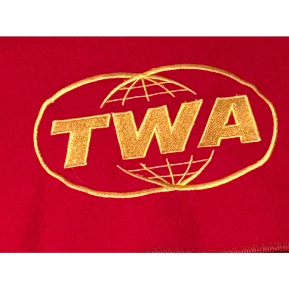 Mad Men Don Draper Red TWA Blanket Original Season 7 Prop Master Owned COA